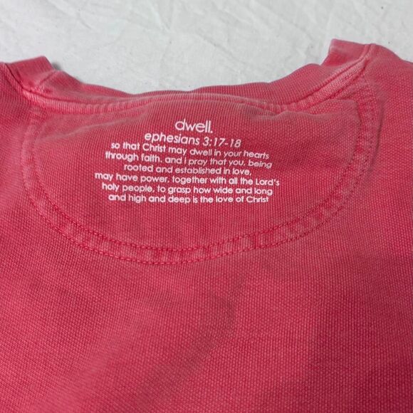COMFORT COLORS Christian Merch Dwell Crewneck Women's Pink Large Sweatshirt - Picture 4 of 4